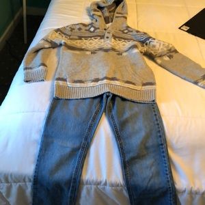 Kids sweater and jeans